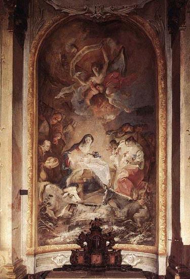 MAULBERTSCH, Franz Anton Adoration of the Shepherds France oil painting art